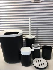 6468 Square Six-Piece Set-Black,PP,19*19*25cm