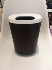 6468 Square Trash Bin-Black,PP,12*12*25cm