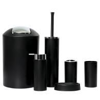 3315 Monochrome Six Piece Set-Black,PP+ABS(Chromeplated),20*20*30cm