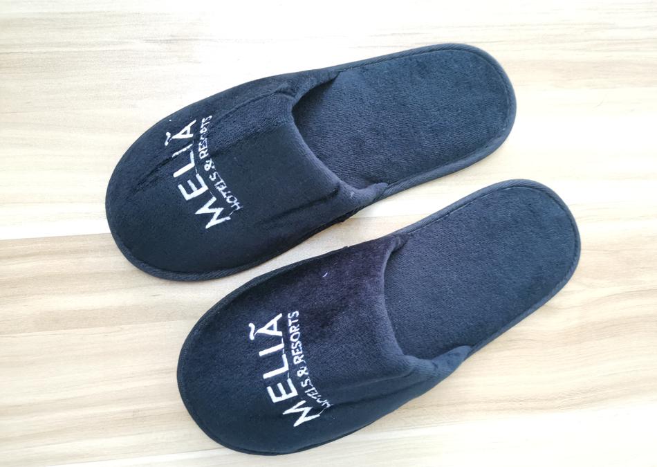Slippers-Black Sheared Fabric,L280mm