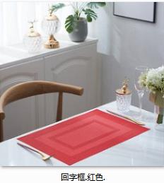 PVC placemats，30*45cm