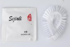 Shower Cap-Thickened Machine-Pressed Strip Shower Cap, New Three-Sided Sealing Packaging