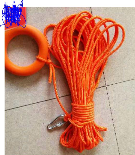 Safety throw rope