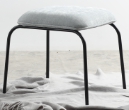 Chair, soft bag + sprayed iron frame
, 39*39*43cm 