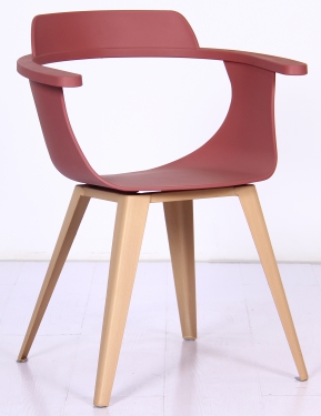 Chair, PP seat plate + heat transfer iron leg
, 52*61*76.5*43.5cm 
