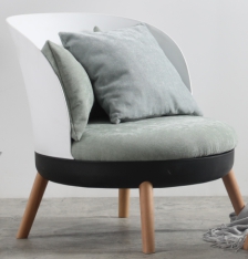Chair, soft bag + PP backrest + beech wood legs
, 82*73*35*73cm 