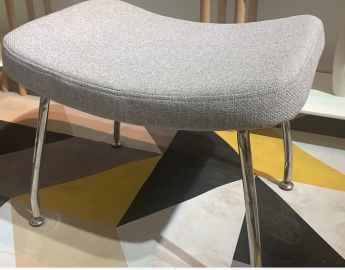 Chair, PP soft package seat board + electroplated iron frame 