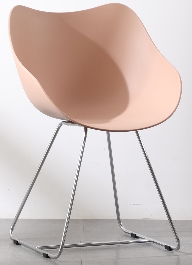 Chair, PP seat plate + sprayed iron frame
, 51*55*81*SH43cm 