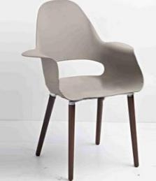 Chair, PP seat plate + sprayed iron frame + beech wood legs
, 61.5*72*92cm 