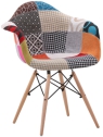 Chair, fabric&amp;beech legs
, 46*64.5*48*80cm