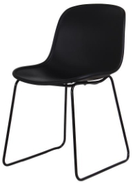 Chair, PP seat plate + sprayed iron legs
, 47*56*78*44.5cm