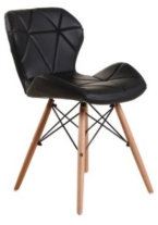 Chair, PU soft bag + sprayed iron frame + beech wood legs
, 54.5*48*83*46.5cm