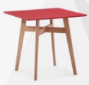 Table, MDF spraying table top + beech wood legs
, 80*80*75cm