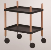 Dining car, ABS laminate + beech wood column
, 50.5*36.5*56.5cm