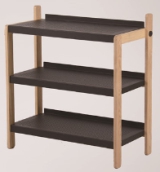 Shoe rack, North American ash wood + sprayed cast iron
, 74*35*80cm