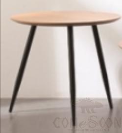 Table, MDF paste oak skin + spray iron feet
, D50*45cm