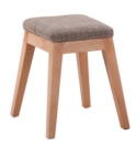 Table, upholstered fabric cushion + beech wood legs
, 39.5*45*46cm