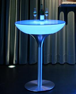 Led Table,Pe Plastic,D80*20*106cm