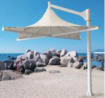 Outdoor Umbrella,6*6M,Steel Pipe Sprayed With White Paint