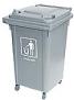 Garbage Cans - 60L Four Wheel Mobile Trash Can Reinforced