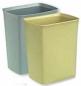Flame Retardant Square Pattern Garbage Can Apricot Reinforced