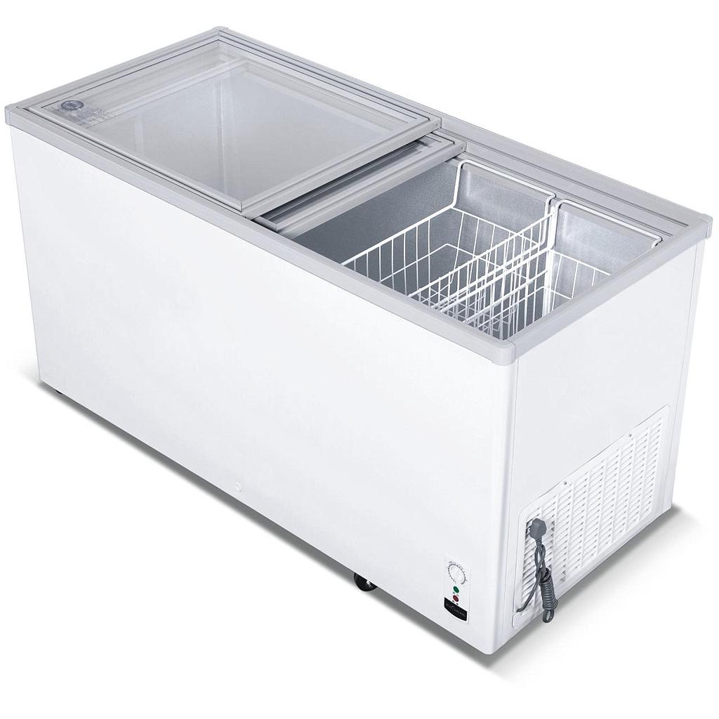 Flat Glass Top Chest Freezer  
1445*665*805mm
