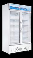 Double Door Showcase Chiller（Static Cooling With Fan ） 
890*550*1880mm
