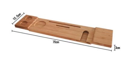 Bathtub Caddy-Bamboo,70X15.5X3cm