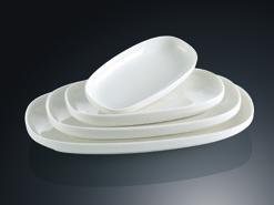 White Tableware Edge YYlb Series- Plate 14&quot;