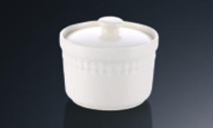 Grid White Tableware YYgrid Series- Soup Pot 4&quot;