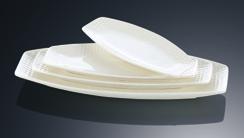 Grid White Tableware YYgrid Series- Plate 12&quot;