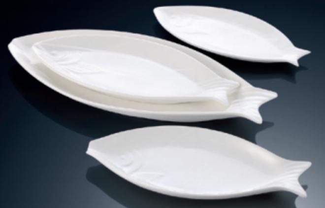 YY Series- Fish Plate 14&quot; Fish Shaped Tableware