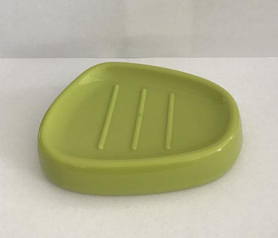 Triangle mouthwash cup，PS，fruit-green，12*9.5*2.5 cm