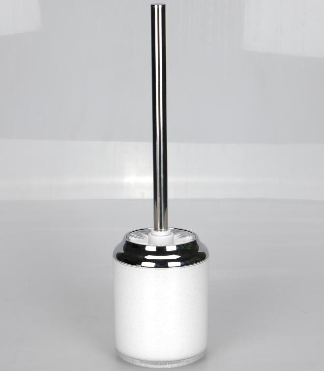 Rhomboid toilet brush，PS，white，10.5*38.2 cm