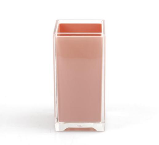 Five-piece set of transparent bamboo，PS，pink，6.5*11.5 cm