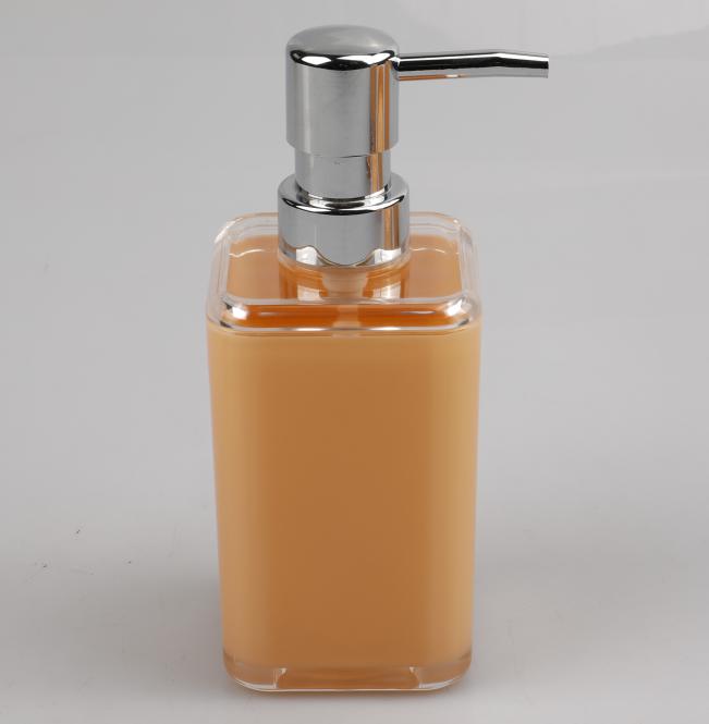 Small square toilet brush，PS，orange，6.8*16.8 cm