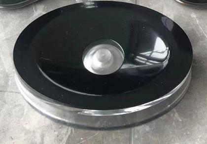 Round toothbrush holder，PS，black，12.7*9*2.5 cm