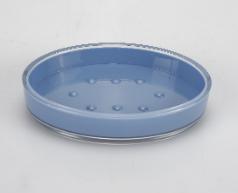 Rectangular toothbrush holder，PS，blue，13.3*9.7*2.5cm