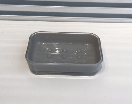 Toothbrush holder，PS，grey，10.8*7.8*2.8 cm