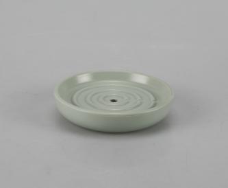 Cylinder toothbrush holder，PS，green，11*2.5 cm
