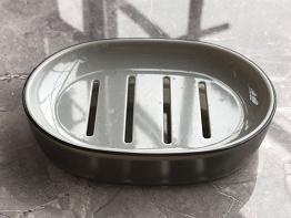 Bamboo trash can，AS，grey，13*9.8*2.8 cm