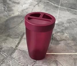Soap dish，AS，wine red，7.5*12 cm
