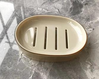 Trash can，AS，cream-coloured，13*9.8*2.8 cm