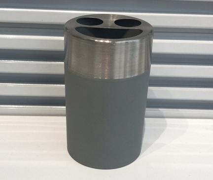 Four-piece set，ABS+ rubber paint+321 stainless steel，grey，6.5*11 cm
