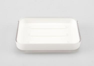 Soap dish，PS，white，11.8*8*2.5 cm
