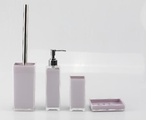 Six drills and four pieces，PS，purple，Soap dispenser bottle 5 * 21 cm;
Mouthwash cup 5.5 * 11.5 cm;
Soap dish 11 * 8.8 * 2.5 cm;
Toilet brush 7.7 * 37 cm