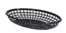 JD Series-Oval plastic basket 23*14.5*4.5cm