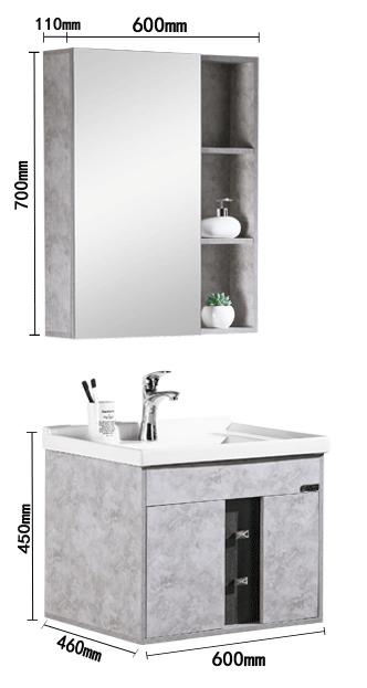 Bathroom cabinet / L:600mm
