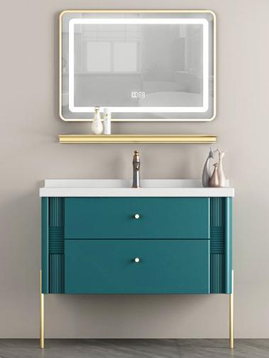 Bathroom cabinet - plywood W/ mirror and basin, 1000 * 480 * 800mm