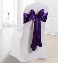 Chair cover band-Purple-18*270cm